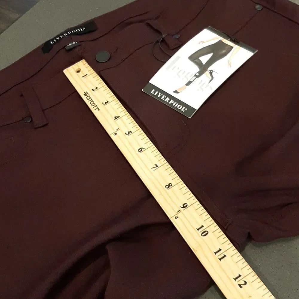 Liverpool Jacqueline Dark Purple Legging Skinny Pants - Picture 12 of 13